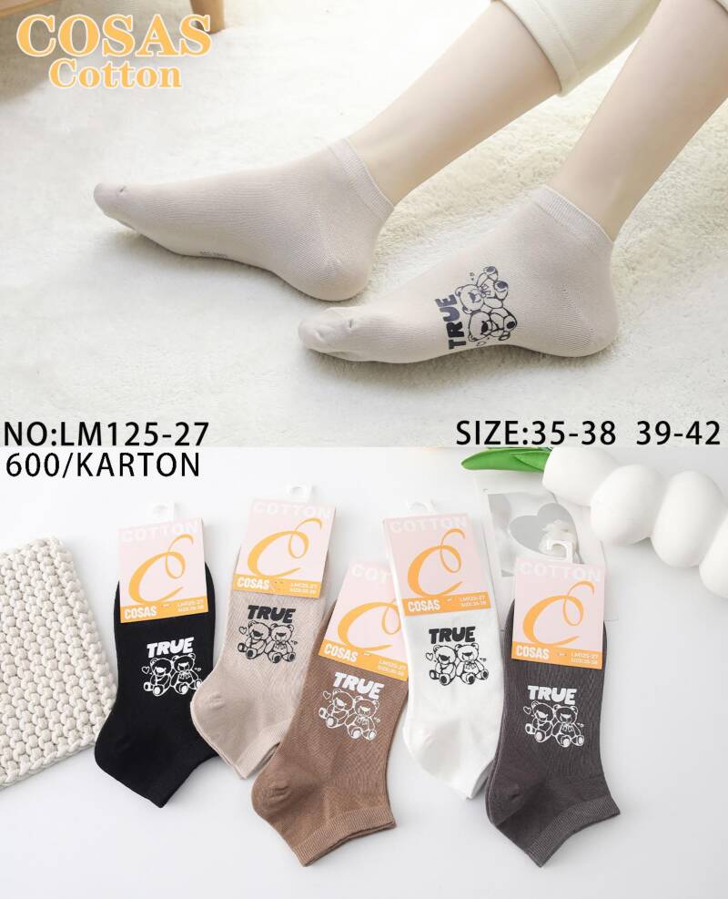 Skarpety damskie Roz 35-42, Mix kolor Paczka 40 szt